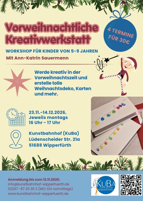 Flyer Vorweihnachtliche Kreativwerkstatt 2